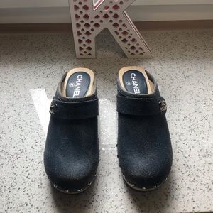 Chanel clogs pristine condition